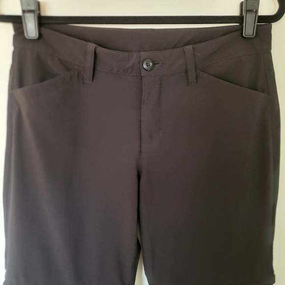 EUC Eddie Bauer Black Convertible Hiking Camping Short Capri Women 6 - Picture 2 of 13